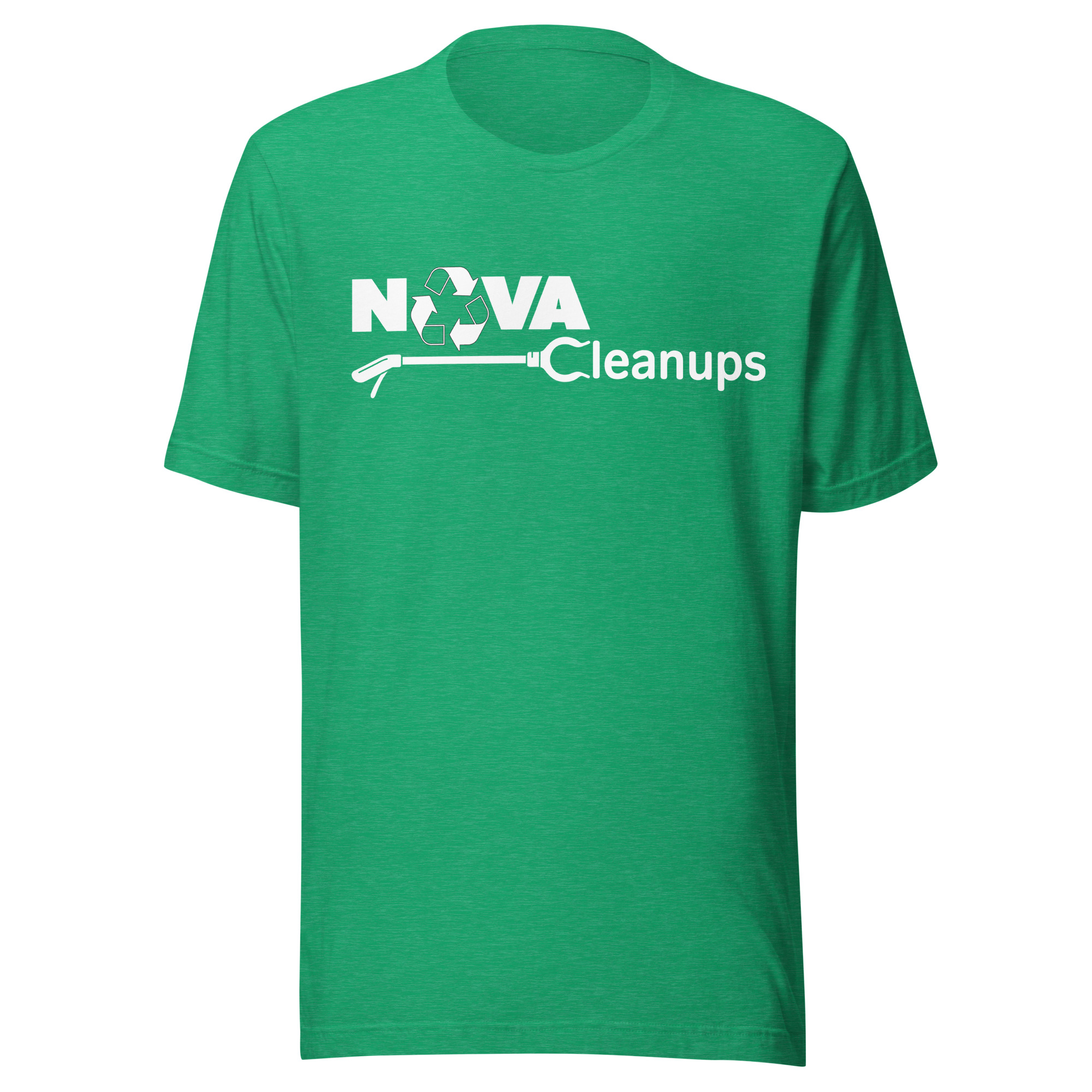 Green NOVA Cleanups logo tee shirt