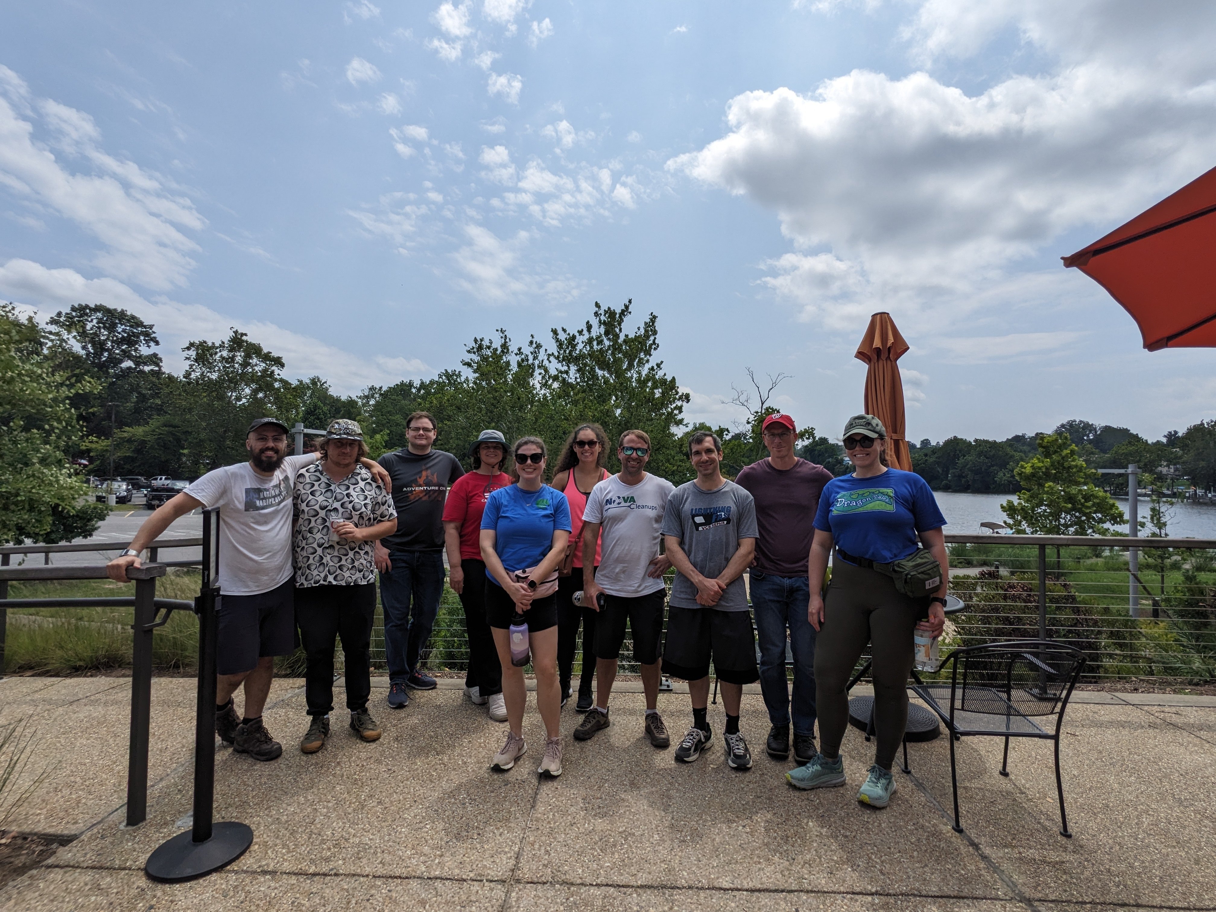 Group photo volunteers after cleanup August 2024