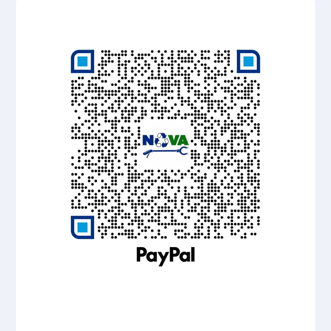 Paypal QR code for NOVA Cleanups