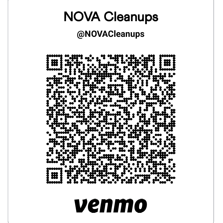 Venmo QR code for NOVA Cleanups
